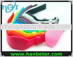 Wholesale promotional touch design colored red blue led light up watches