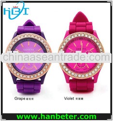Women men wholesale colorful 2014 fashional silicone watch
