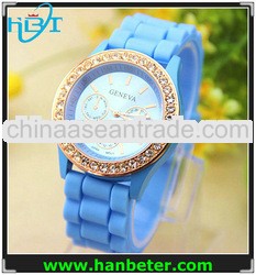 Women men wholesale colorful cheap silicone rubber watch