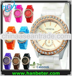 Women men wholesale colorful cute silicone waterproof watch