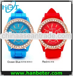 Women men wholesale colorful fashion silicone watches colours