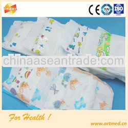 Wood pulp ultra thin and super dry surface baby diaper