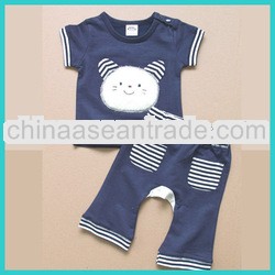 baby clothes china short sleeve cartoon print cotton toddler baby outfits tc5239