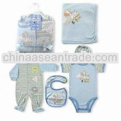 baby wear set with Blanket, Bibs, Rompers and Bodies