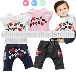 casual BABY CLOTHINGS suits, infant clothings