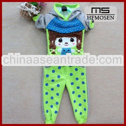 children clothing set autumn spring cartoon print toddler clothes girl tc5315