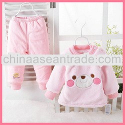 clothing wholesale baby outwear cartoon animal print soft warm baby clothing tc5282