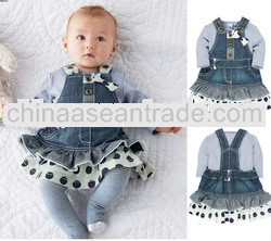 europe 2PCS baby girl CLOTHING suit