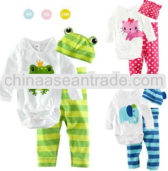 europe fashion 3pcs BABY CLOTHINGs