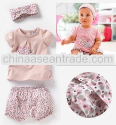 europe style 3pcs BABY girl CLOTHINGS sets