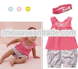 europe style new 3pcs BABY girl CLOTHINGS sets