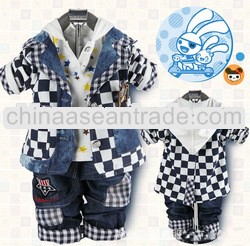 fashion design autumn 3pcs infant CLOTHINGS sets,