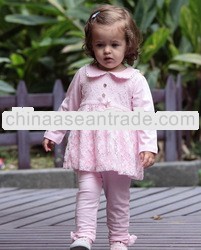 fashion lace baby GIRL CLOTHING SEt