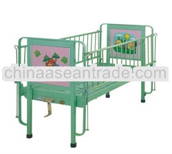 folding king size baby bed with one crank