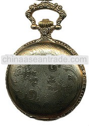 gold pattern case antique style Watch Pocket