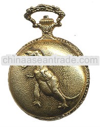 gold plating Cheap Pocket Watch With Chain