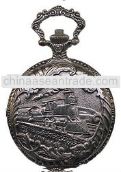 high quality alloy japan quartz movt Metal Pocket Watch