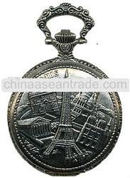 hot design customize pendant antique style Tower Pocket Watch