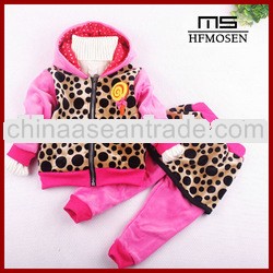 infant clothes girl korean leopard print hot fashion newborn baby clothes set tc5323