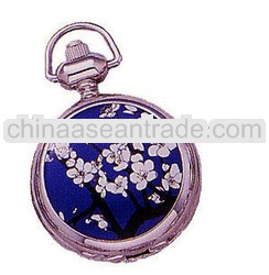 japan quartz movt vintage lady Gift Box Pocket Watch