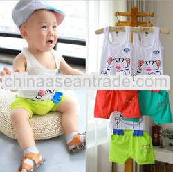 korean wholesale cotton infant CLOTHING SEt