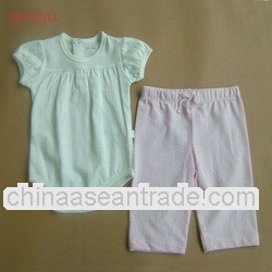 lovely baby wear, cute baby suit, baby 2pcs set