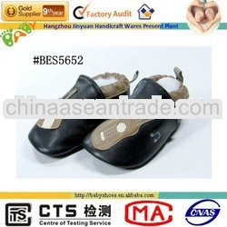 lovely pattern fashion black soft sole wholesale toddler shoes