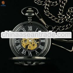 mechanical automatic pocket watch,pocket watch skeleton necklace
