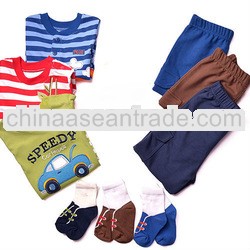 new baby clothes boy spring autumn long sleeve printed cotton baby outfits boy tc1162