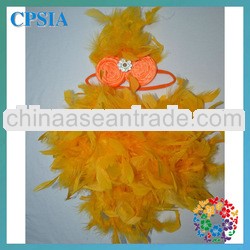 new style baby wholesale clothing turkey feather bloomer and match headband set