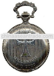 silver antique japan movt pocket Cross Watch