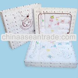 spring summer new style print long sleeve knit baby outwear kimomo suit baby clothes set tc1108