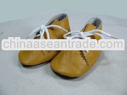 stakerope soft sole pig leather baby shoes