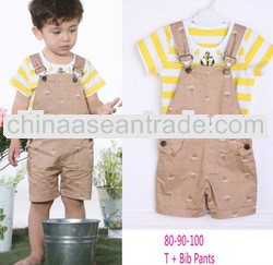 summer 2pcs baby boy's clothing sets,