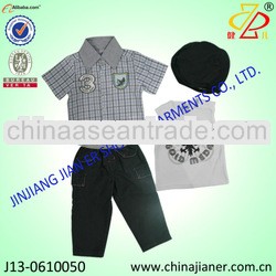 summer boy baby cloth sets 4 pcs wholesale for Europe