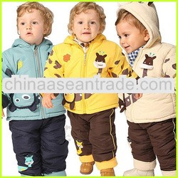 tc5075 newborn baby winter clothing fashion thick warm animal print baby clothes china