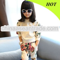 tc5192 baby clothing floral printed fashion baby girls clothes set