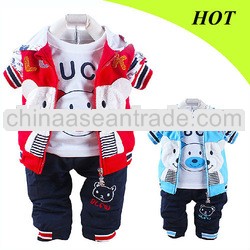 tc5198 wholesale baby clothes spring autumn cartoon bear print fashion baby boy clothing set