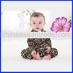 tc5203 wholesale baby clothes long sleeve leopard patterns toddler baby 2 clothing