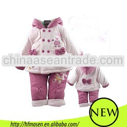 tc5208 baby winter clothes animal print with bows toddler baby girls clothing