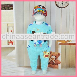 tc5227 spring autumn baby clothes 2014 fashion cotton cartoon print toddler baby 2 clothes sets