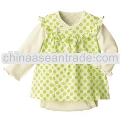 trendy 100% cotton baby girls suits,baby wear