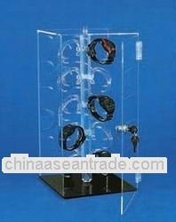 wholesale acrylic watch display rack with lock