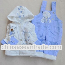 winter fashion 100% cotton baby clothing sets,baby top,baby pant