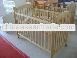 wood baby Cribs with wheelsMC008