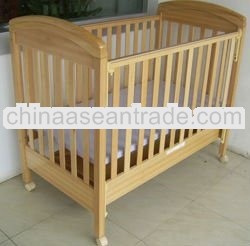 wooden baby cot