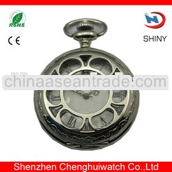 zinc alloy men mechanial Japan movt quartz pocket watch japan Movt