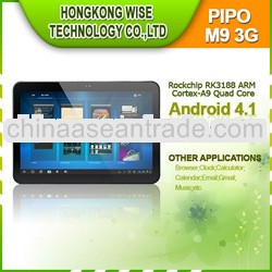 100% Original 10.1'' Pipo M9 3G tablet RK3188 Quad core 1.8GHz Android 4.1
