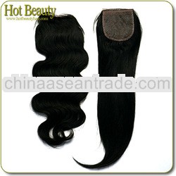 100% Virgin Human Hair body wave silk base top closure
