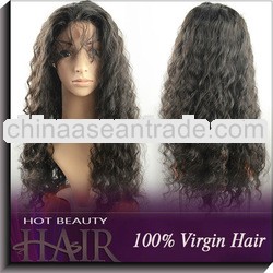 100 unprocessed human hair full lace wig afro curl virgin wig